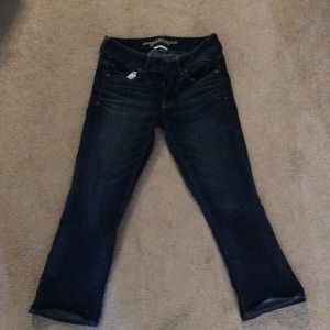 American Eagle Dark Blue Capri Jeans